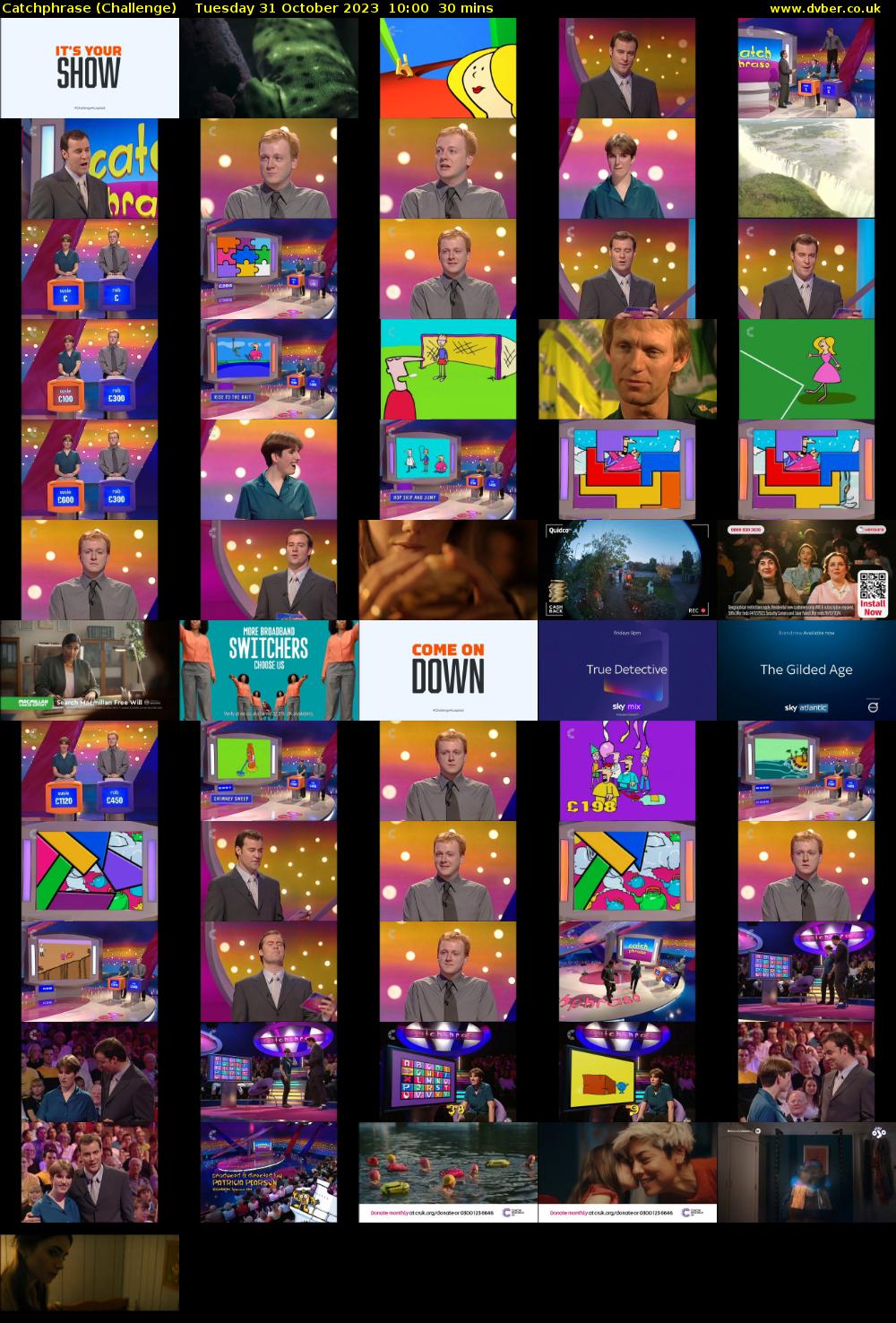 Catchphrase (Challenge) Tuesday 31 October 2023 10:00 - 10:30