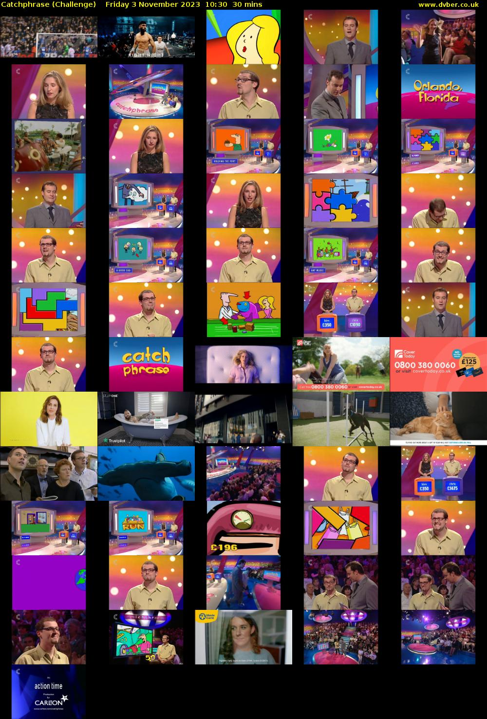 Catchphrase (Challenge) Friday 3 November 2023 10:30 - 11:00