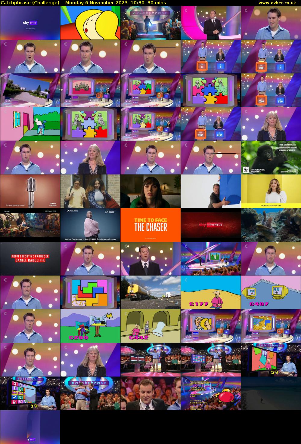 Catchphrase (Challenge) Monday 6 November 2023 10:30 - 11:00