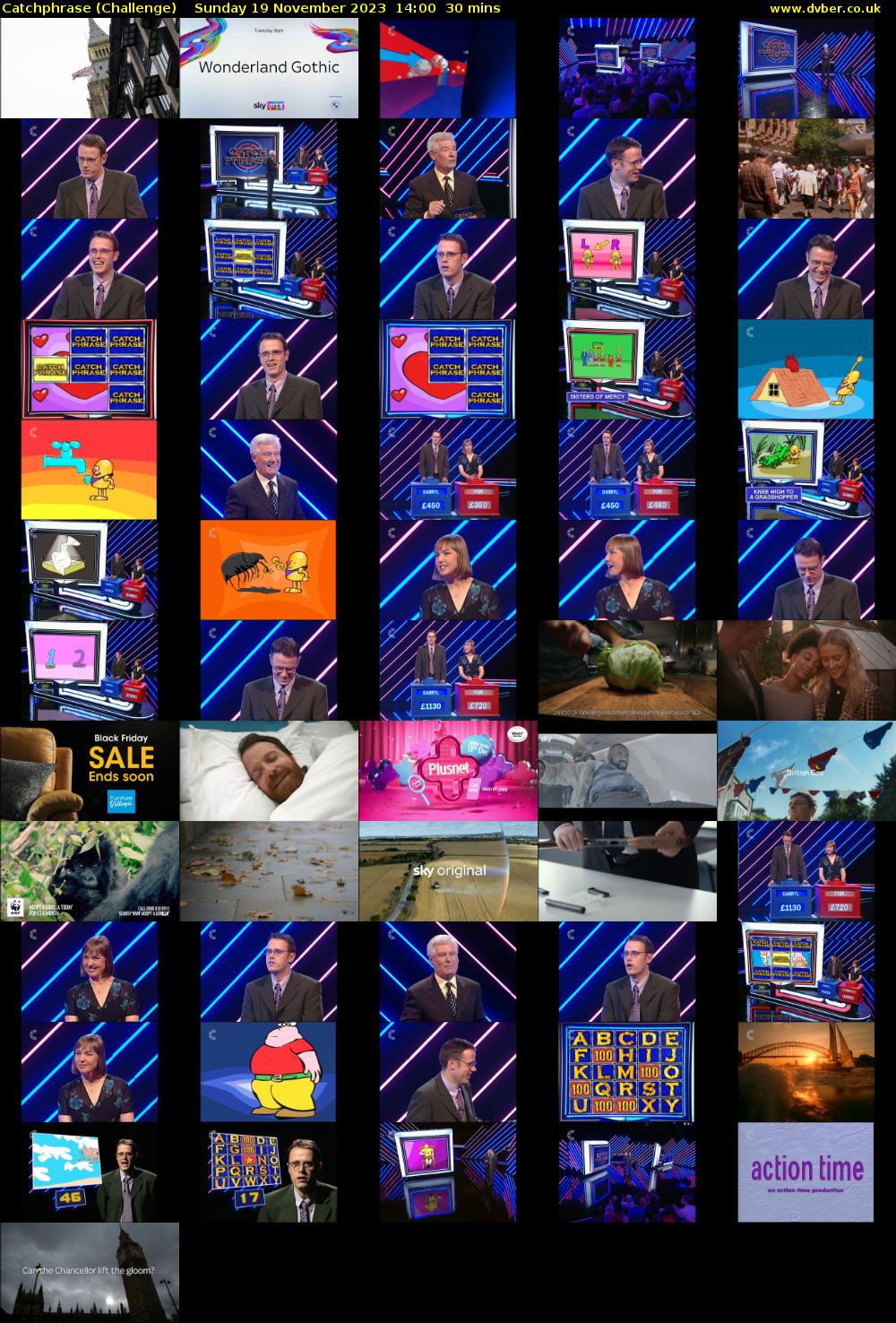 Catchphrase (Challenge) Sunday 19 November 2023 14:00 - 14:30