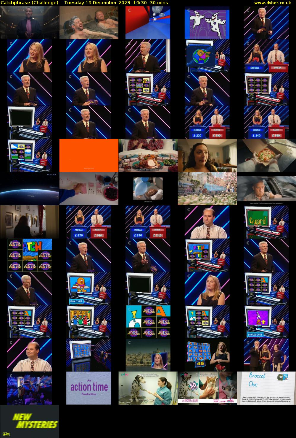 Catchphrase (Challenge) Tuesday 19 December 2023 14:30 - 15:00