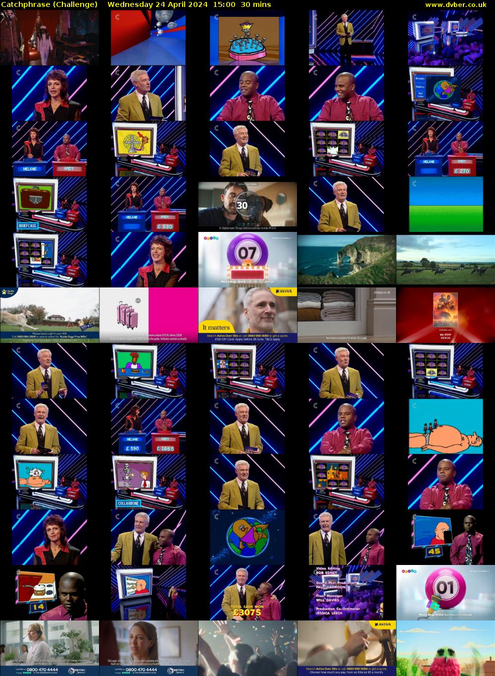 Catchphrase (Challenge) Wednesday 24 April 2024 15:00 - 15:30
