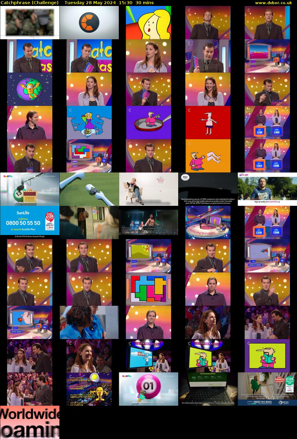 Catchphrase (Challenge) Tuesday 28 May 2024 15:30 - 16:00