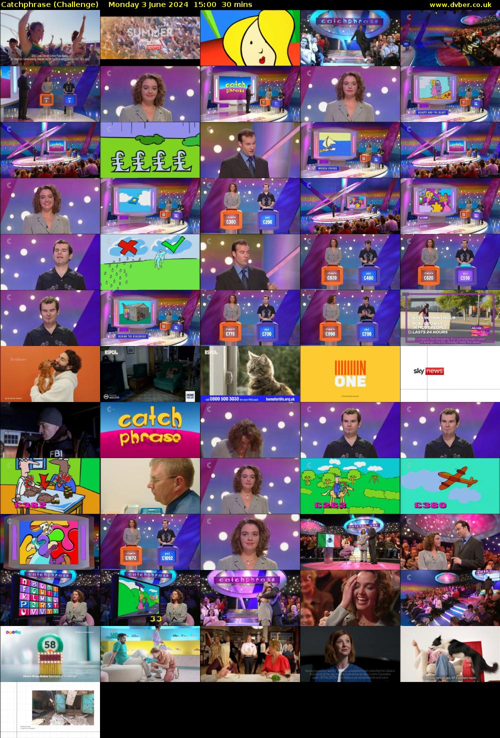 Catchphrase (Challenge) Monday 3 June 2024 15:00 - 15:30