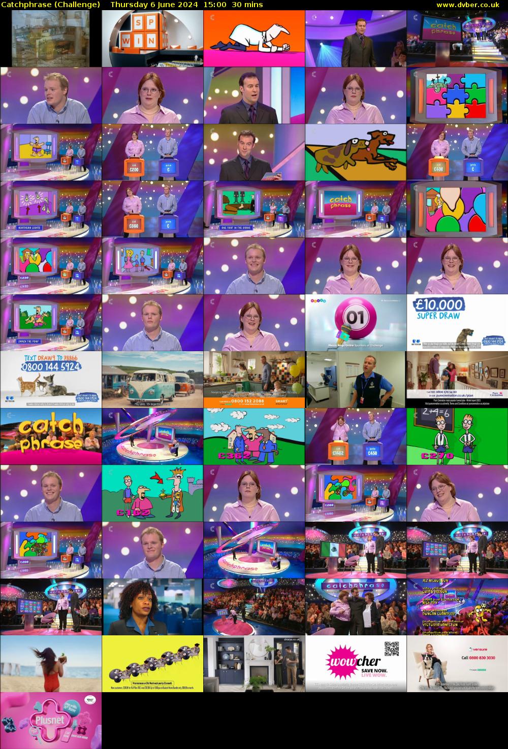 Catchphrase (Challenge) Thursday 6 June 2024 15:00 - 15:30
