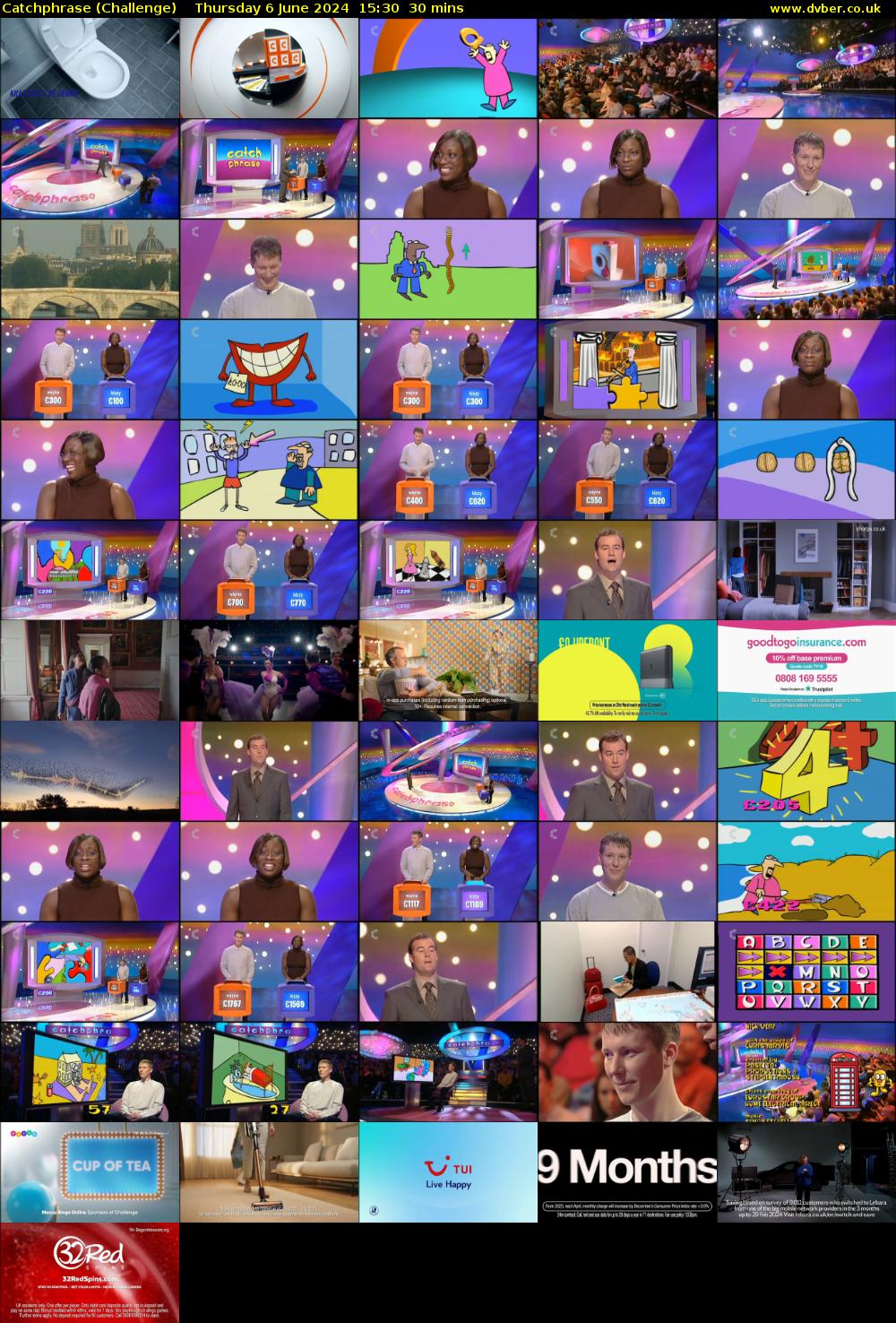 Catchphrase (Challenge) Thursday 6 June 2024 15:30 - 16:00