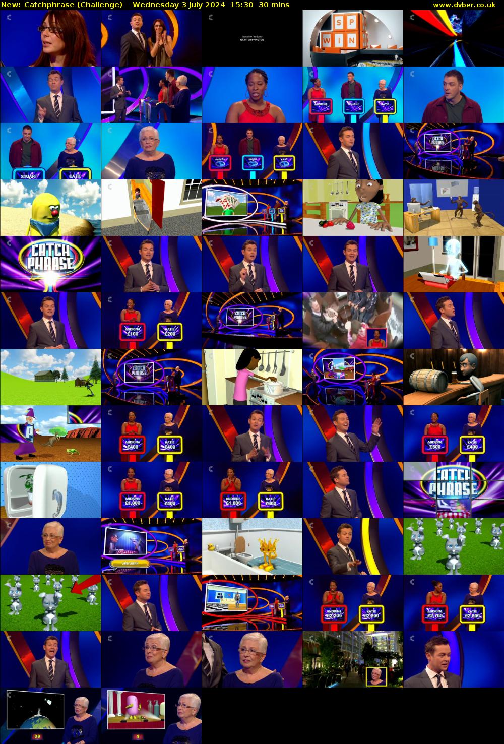 Catchphrase (Challenge) Wednesday 3 July 2024 15:30 - 16:00