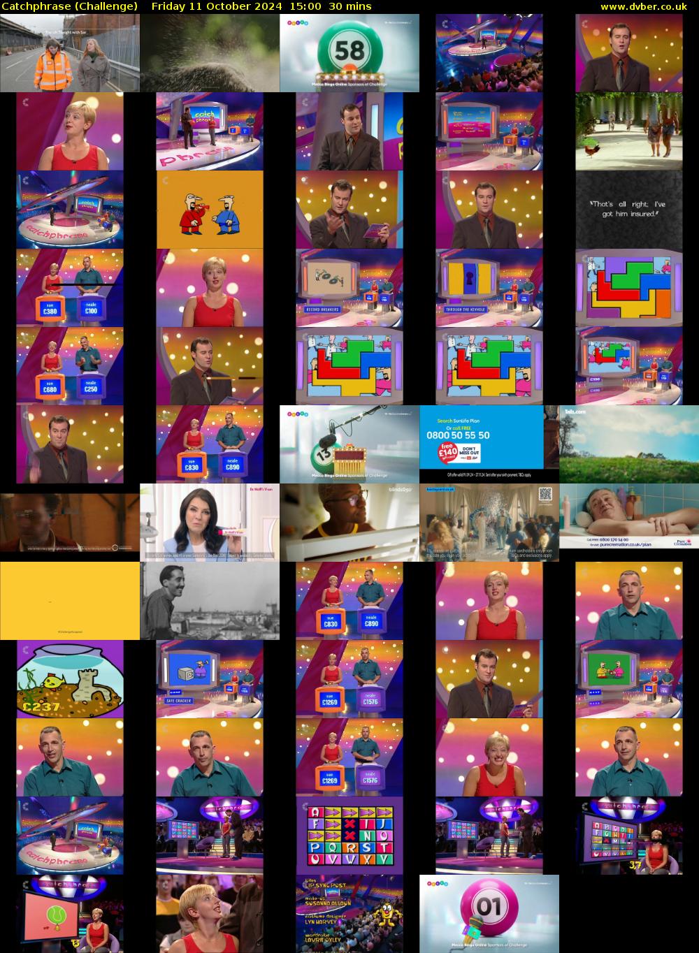 Catchphrase (Challenge) Friday 11 October 2024 15:00 - 15:30