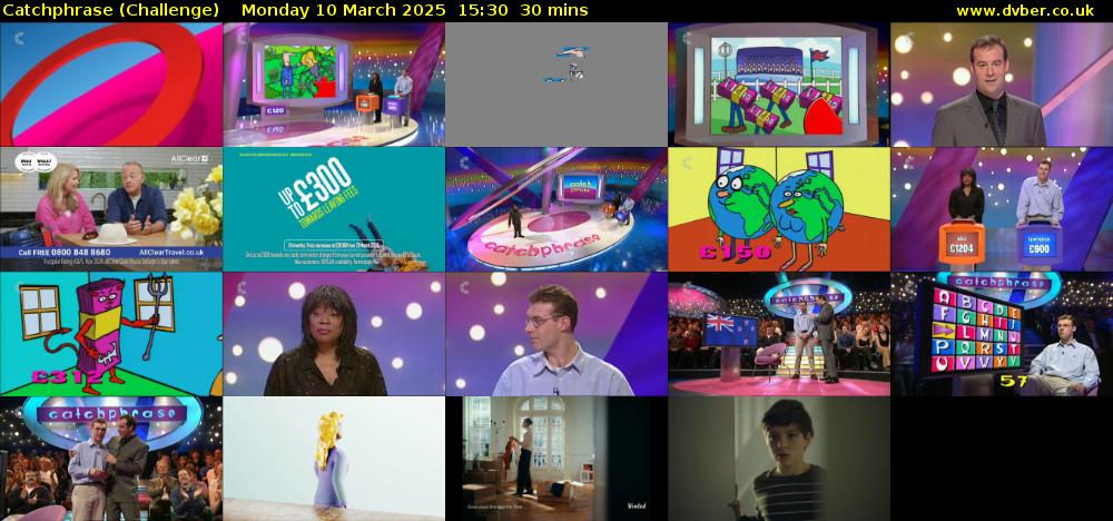 Catchphrase (Challenge) Monday 10 March 2025 15:30 - 16:00