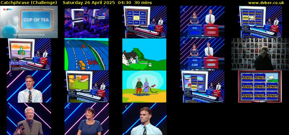 Catchphrase (Challenge) Saturday 26 April 2025 04:30 - 05:00