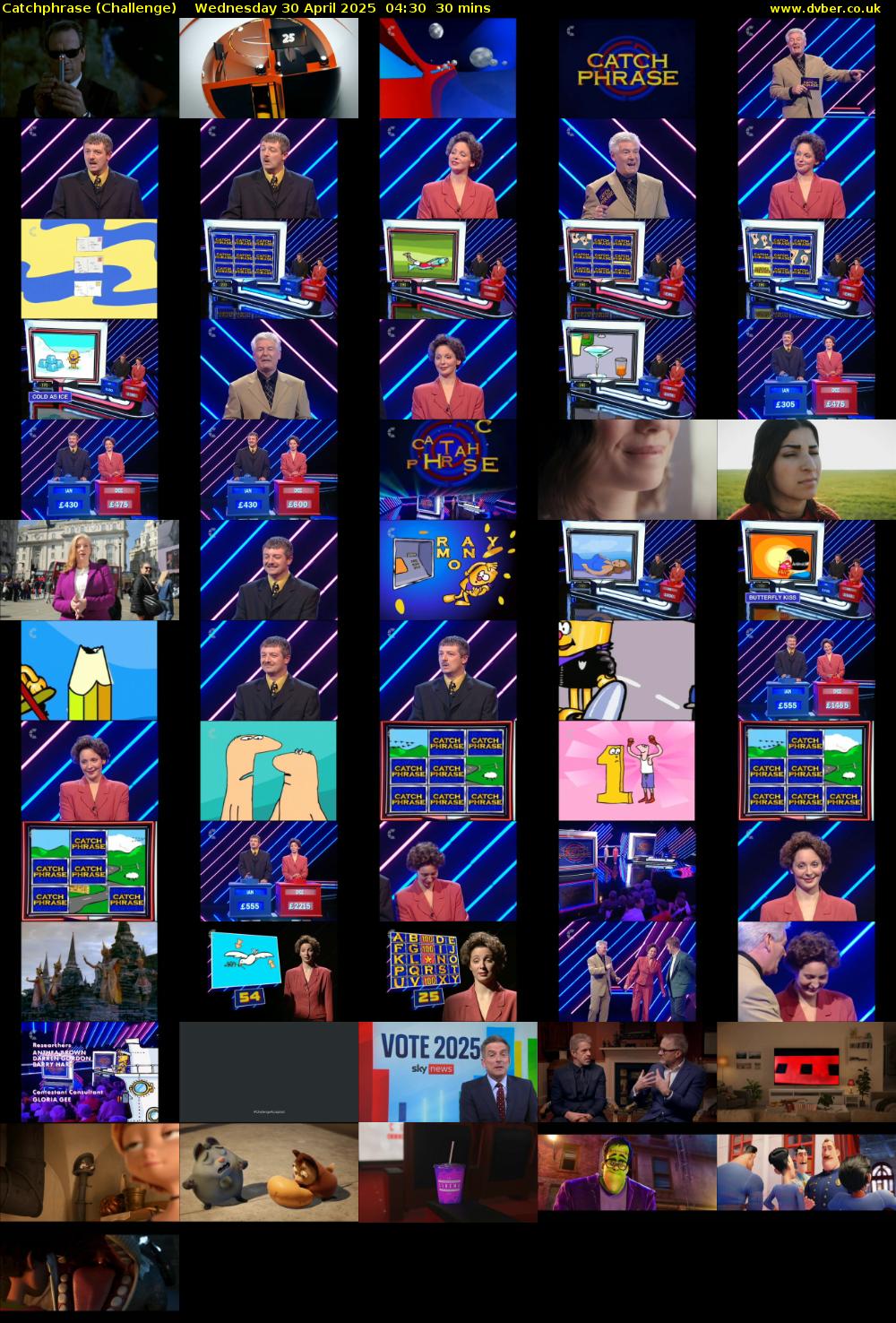 Catchphrase (Challenge) Wednesday 30 April 2025 04:30 - 05:00