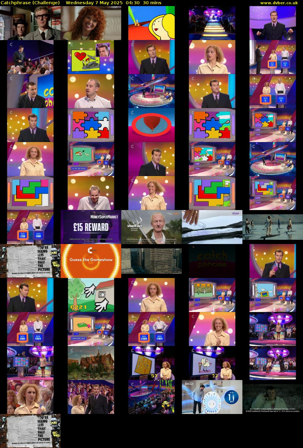 Catchphrase (Challenge) Wednesday 7 May 2025 04:30 - 05:00