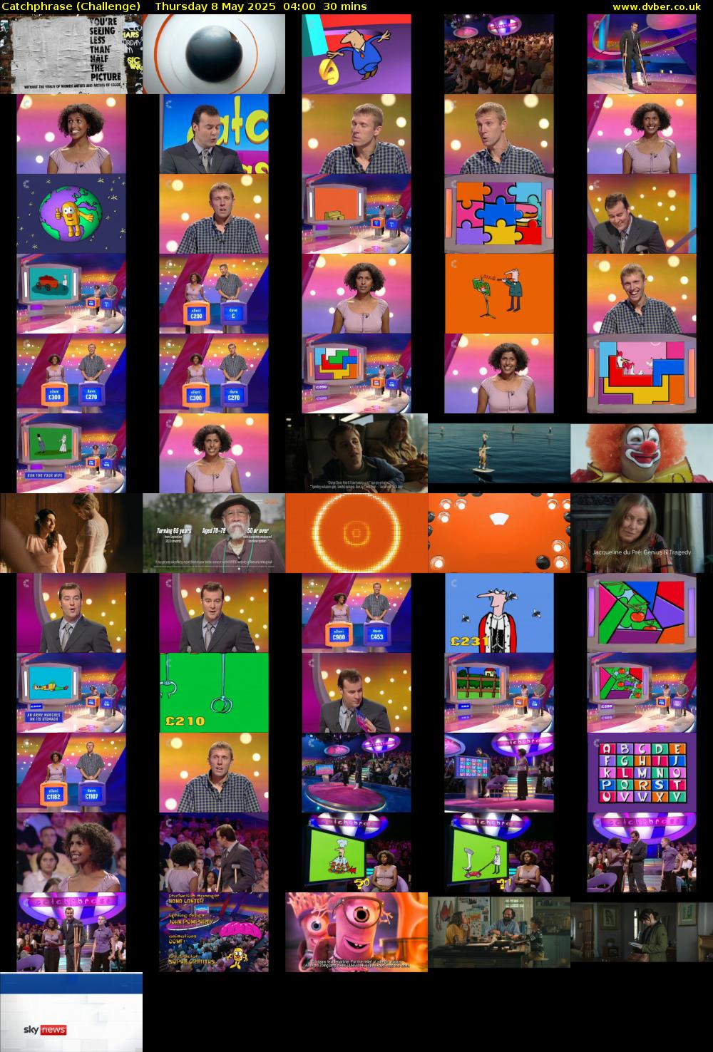 Catchphrase (Challenge) Thursday 8 May 2025 04:00 - 04:30