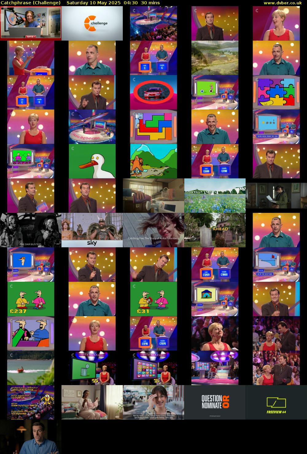 Catchphrase (Challenge) Saturday 10 May 2025 04:30 - 05:00