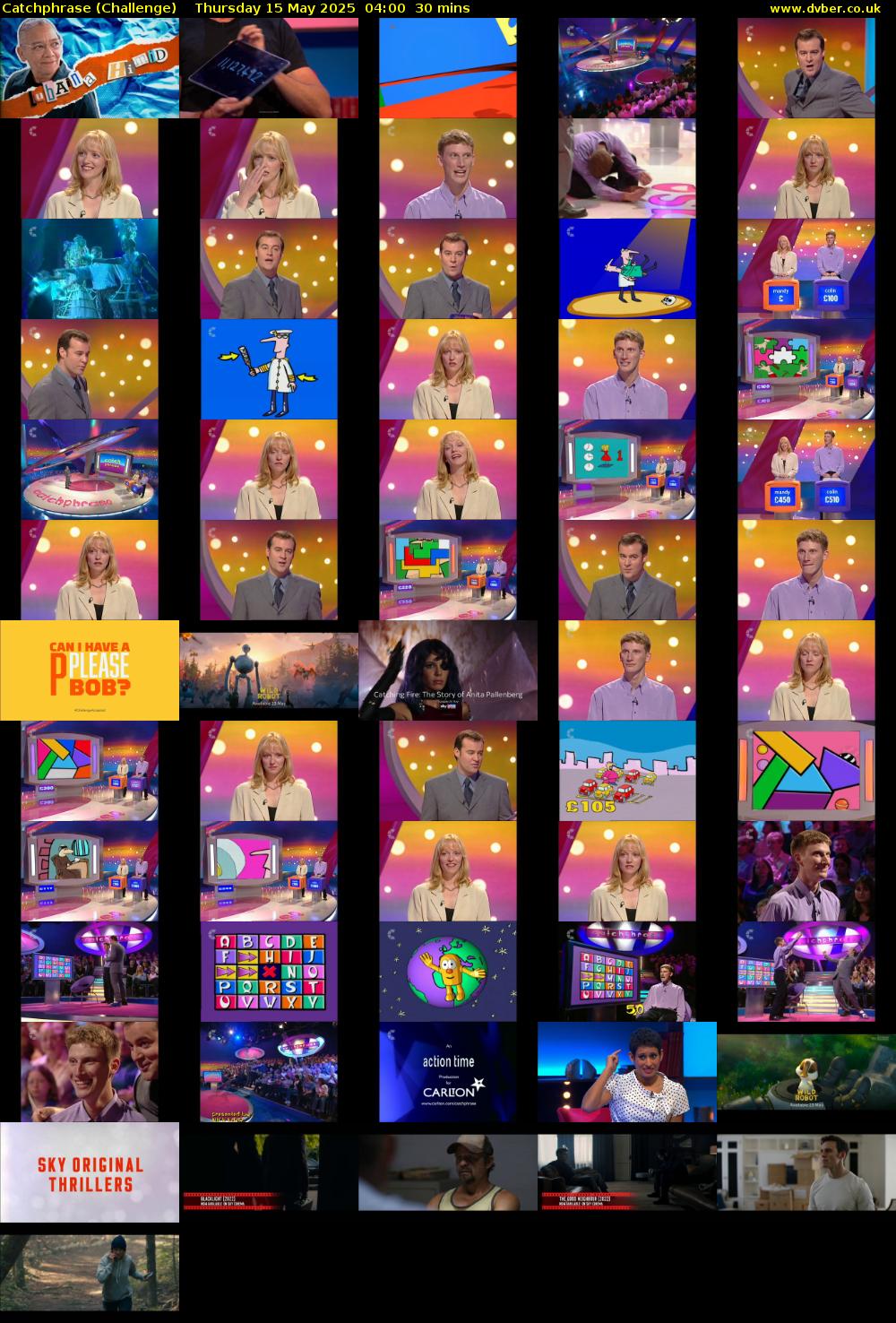 Catchphrase (Challenge) Thursday 15 May 2025 04:00 - 04:30