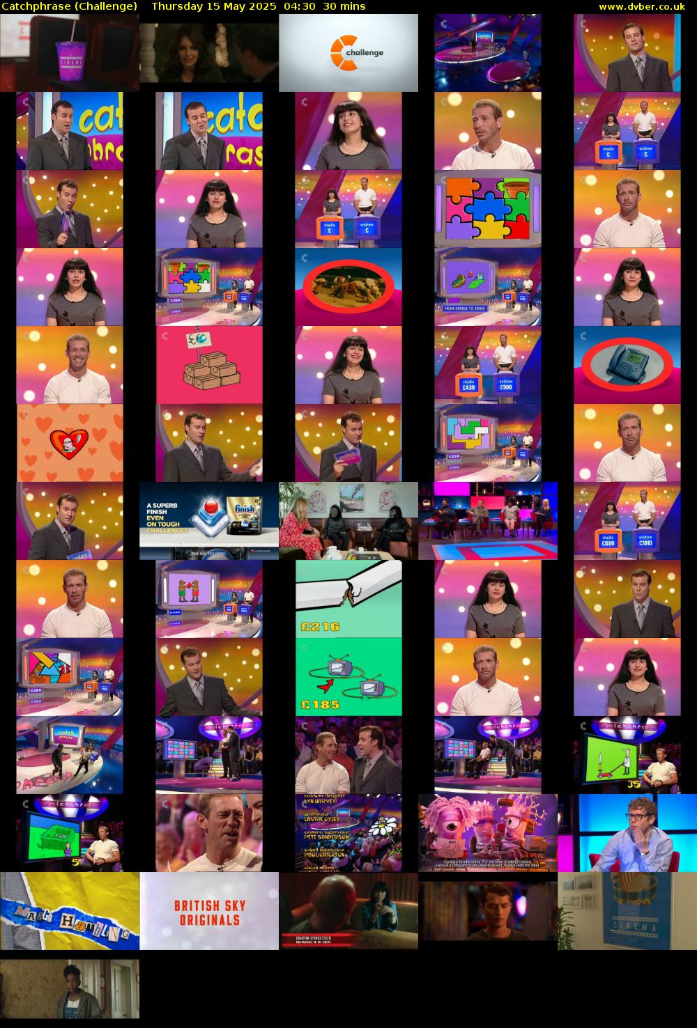 Catchphrase (Challenge) Thursday 15 May 2025 04:30 - 05:00