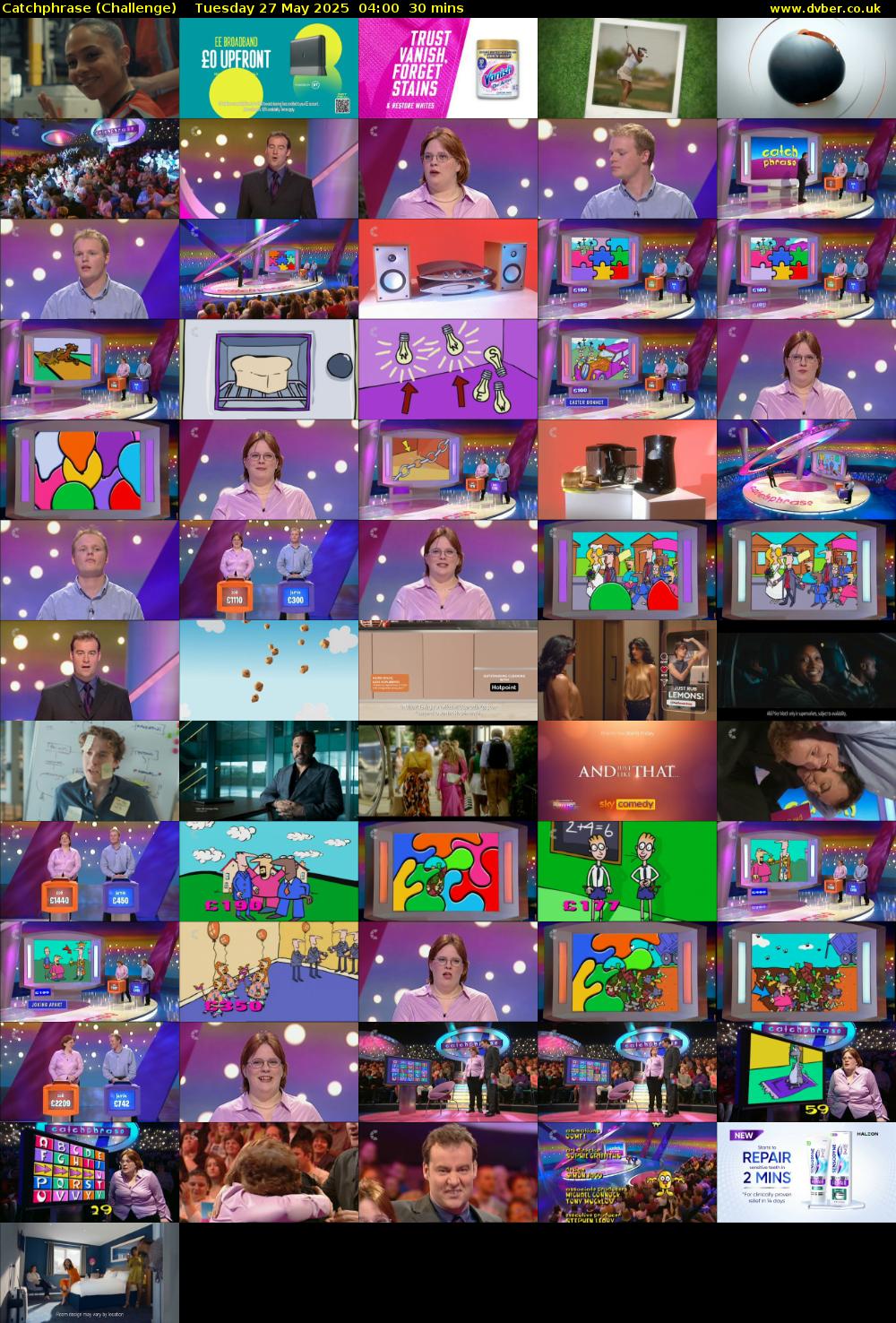 Catchphrase (Challenge) Tuesday 27 May 2025 04:00 - 04:30