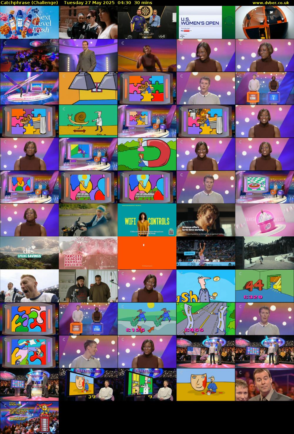 Catchphrase (Challenge) Tuesday 27 May 2025 04:30 - 05:00