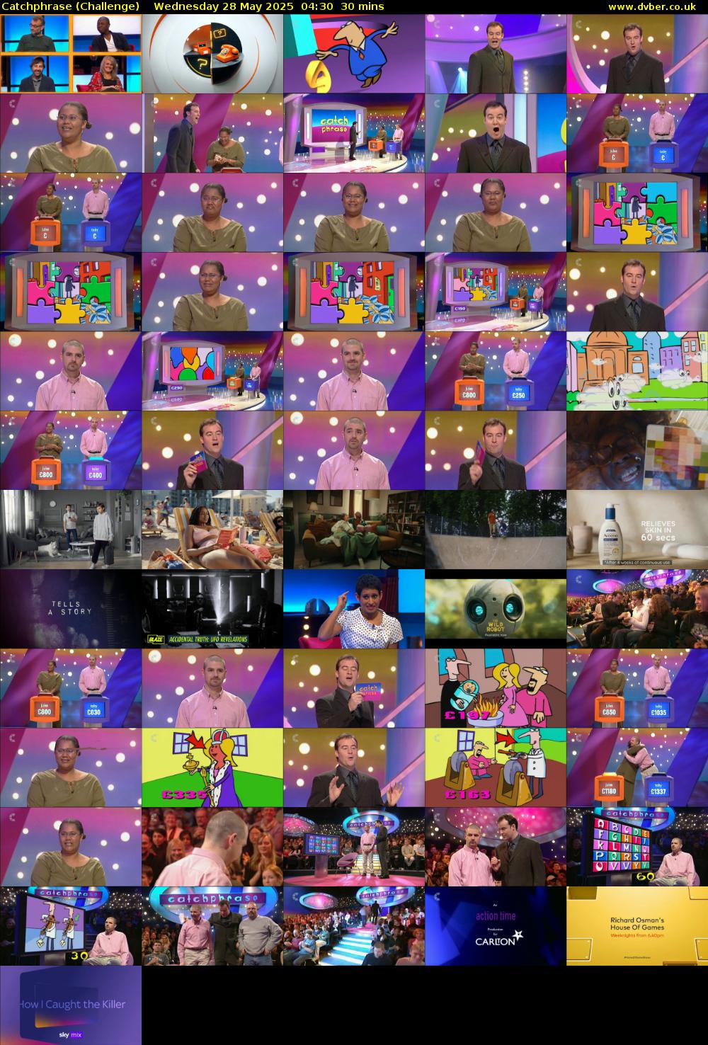 Catchphrase (Challenge) Wednesday 28 May 2025 04:30 - 05:00