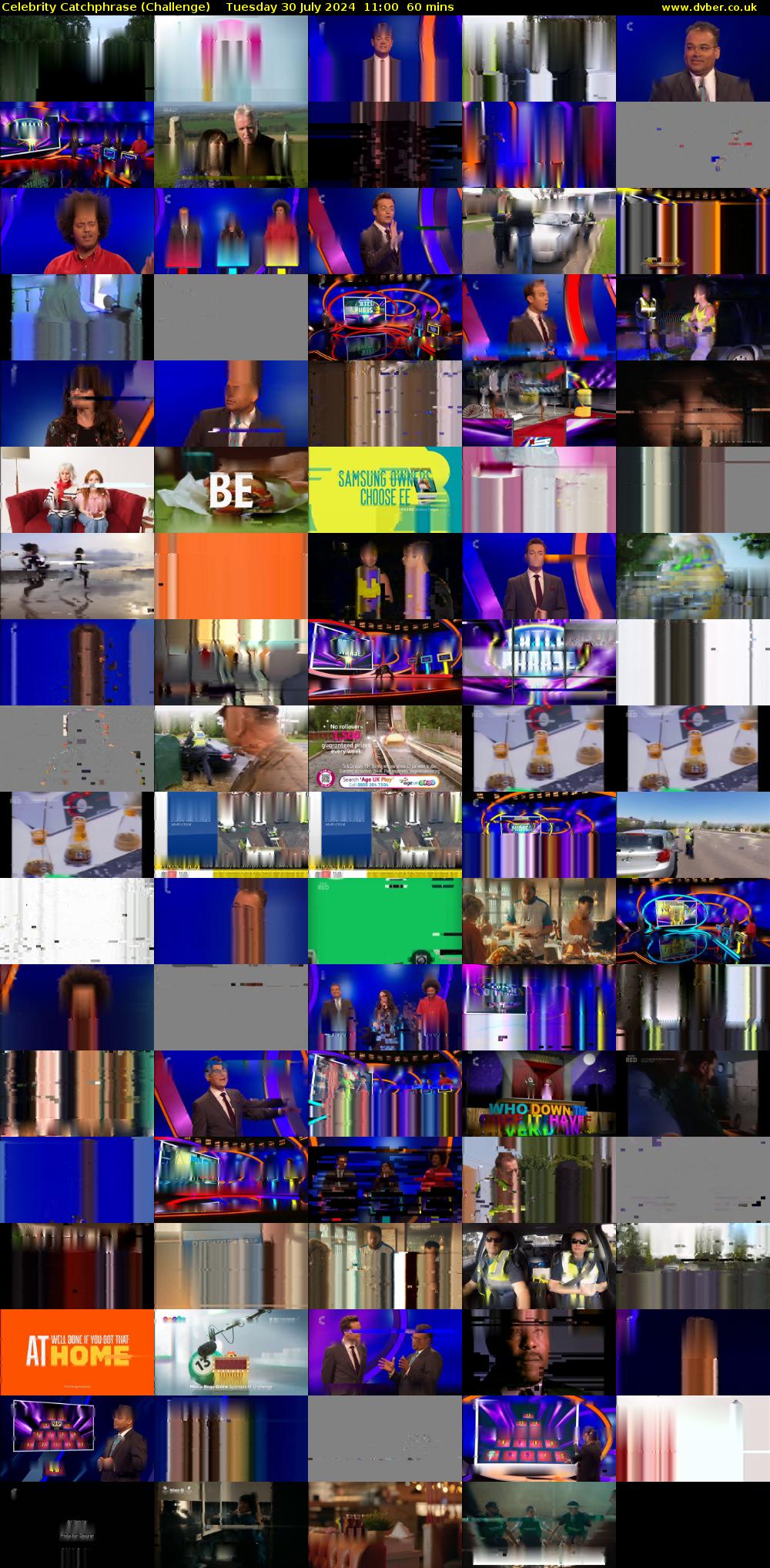 Celebrity Catchphrase (Challenge) Tuesday 30 July 2024 11:00 - 12:00