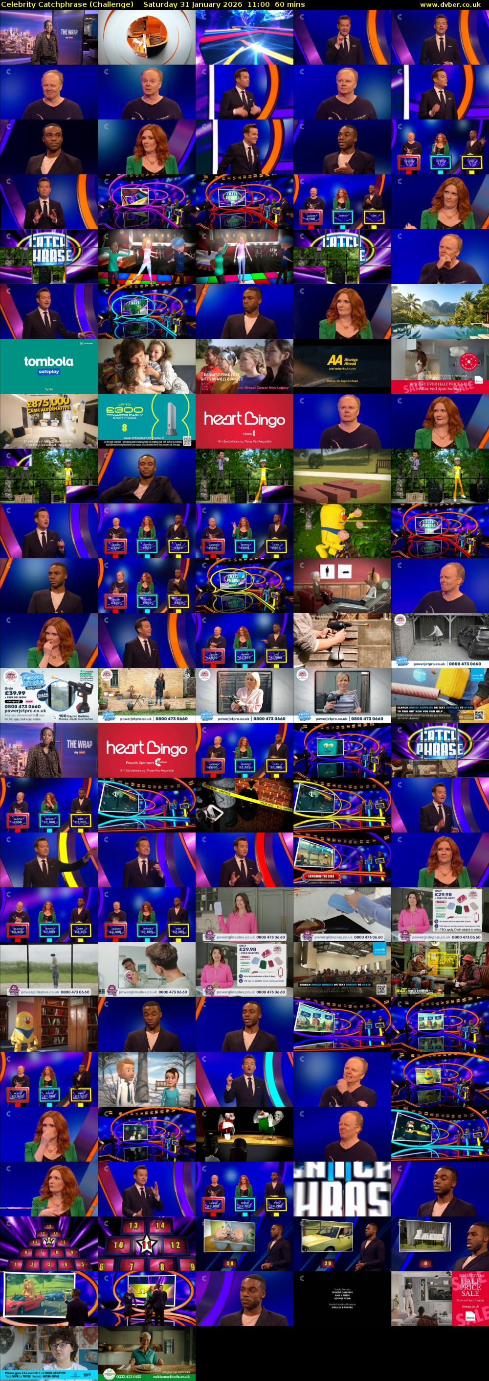 Celebrity Catchphrase (Challenge) Saturday 31 January 2026 11:00 - 12:00