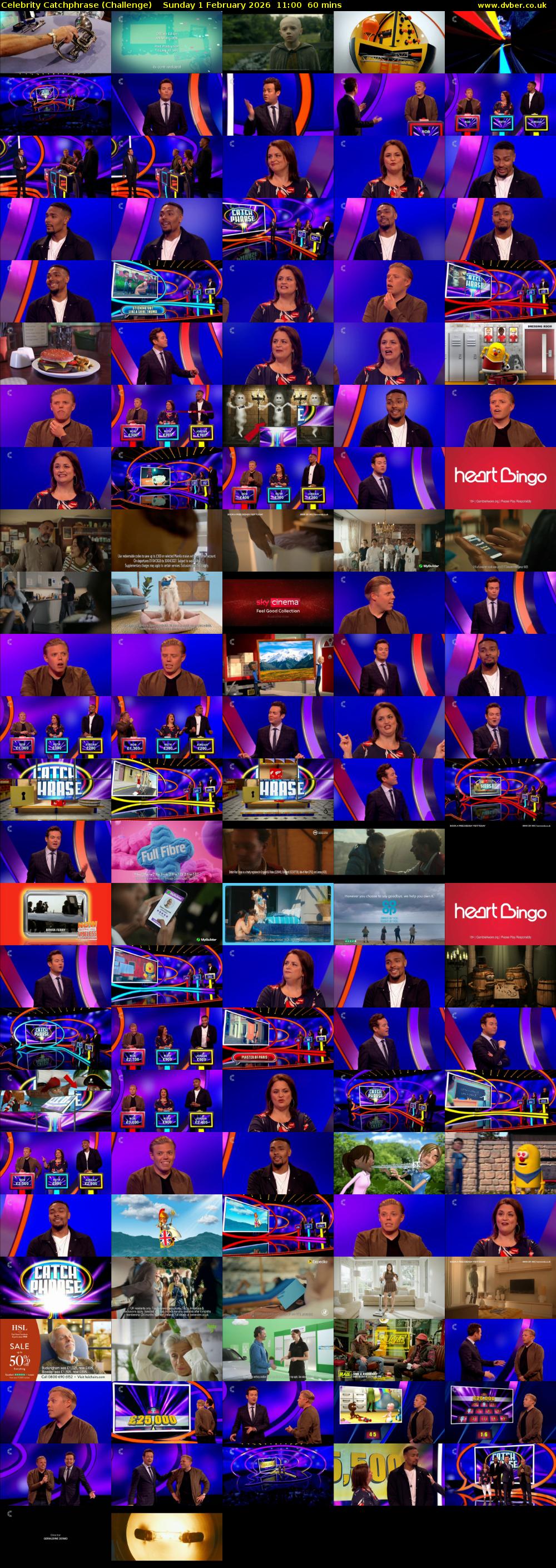Celebrity Catchphrase (Challenge) Sunday 1 February 2026 11:00 - 12:00