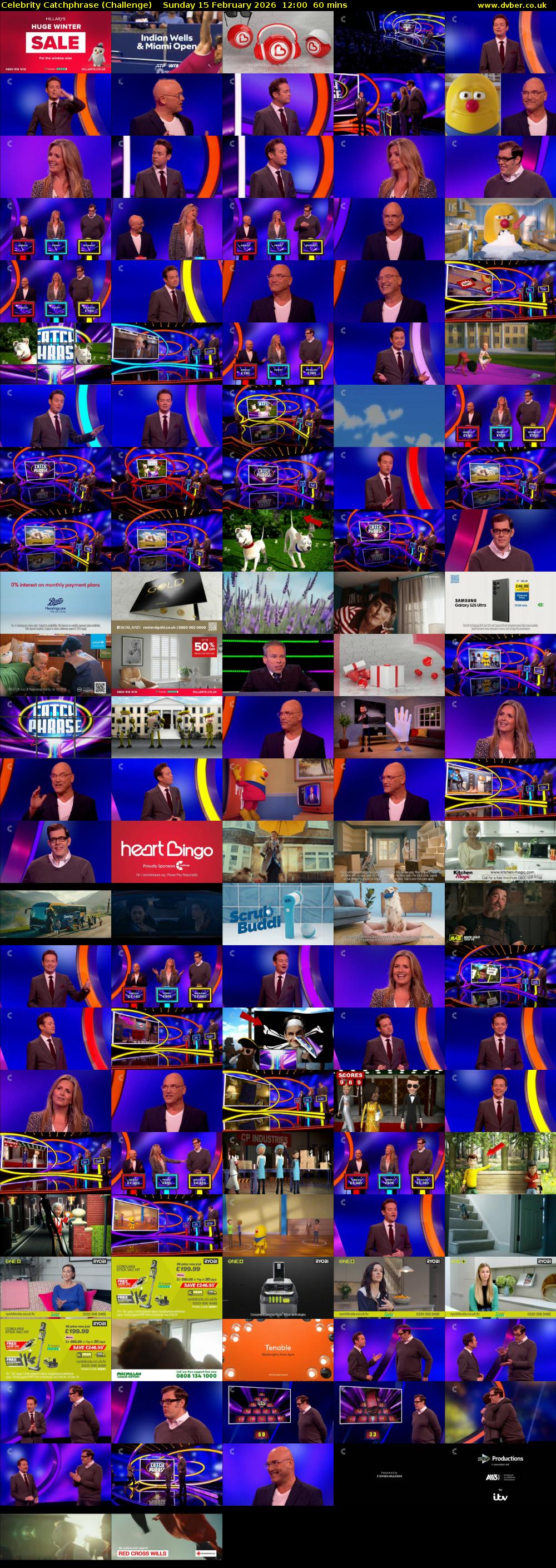 Celebrity Catchphrase (Challenge) Sunday 15 February 2026 12:00 - 13:00