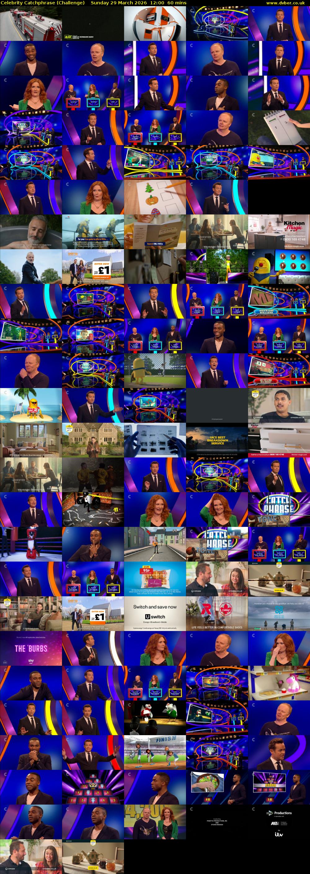 Celebrity Catchphrase (Challenge) Sunday 29 March 2026 12:00 - 13:00