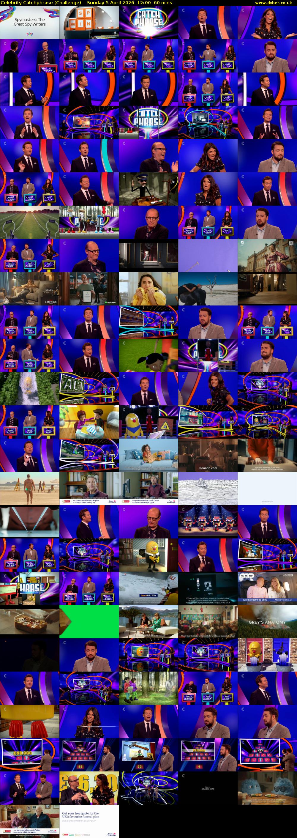 Celebrity Catchphrase (Challenge) Sunday 5 April 2026 12:00 - 13:00