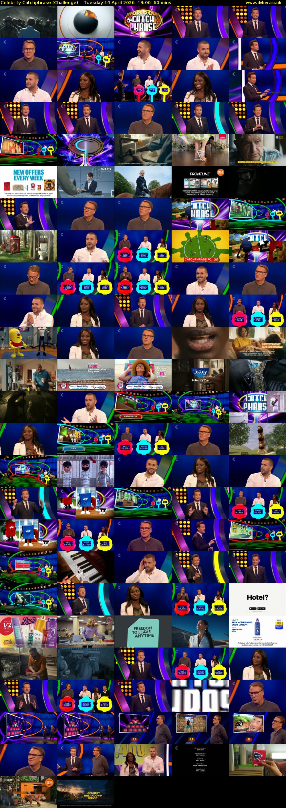 Celebrity Catchphrase (Challenge) Tuesday 14 April 2026 13:00 - 14:00