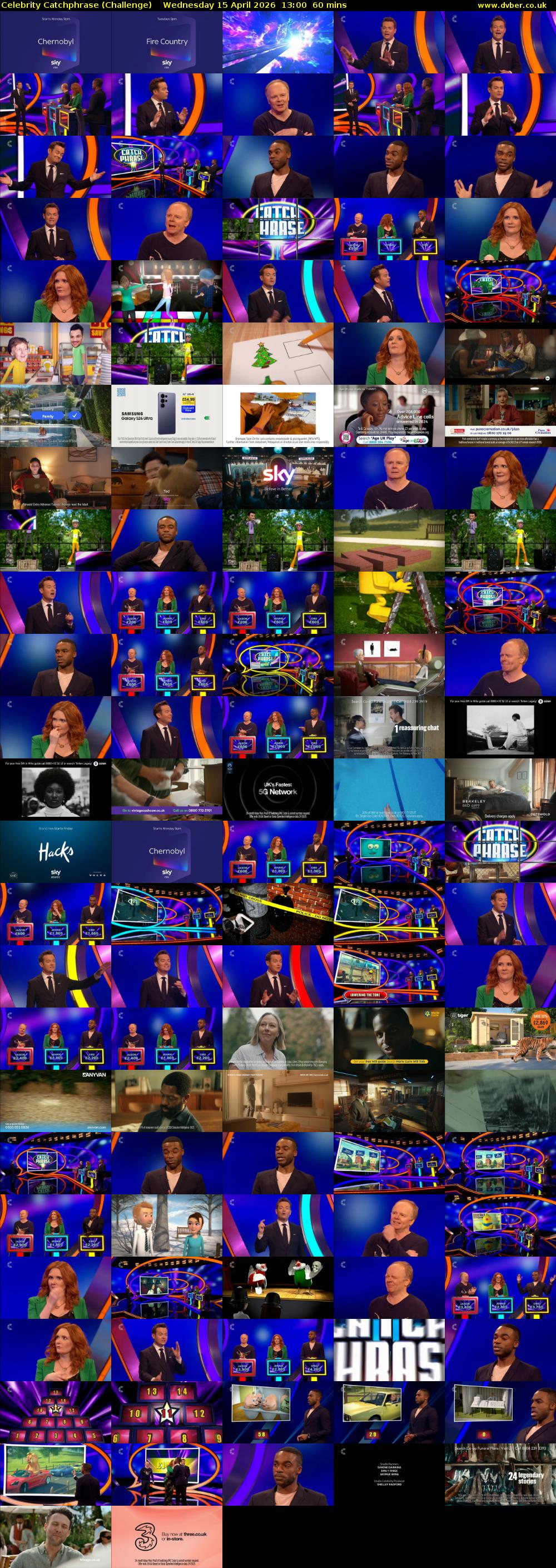 Celebrity Catchphrase (Challenge) Wednesday 15 April 2026 13:00 - 14:00