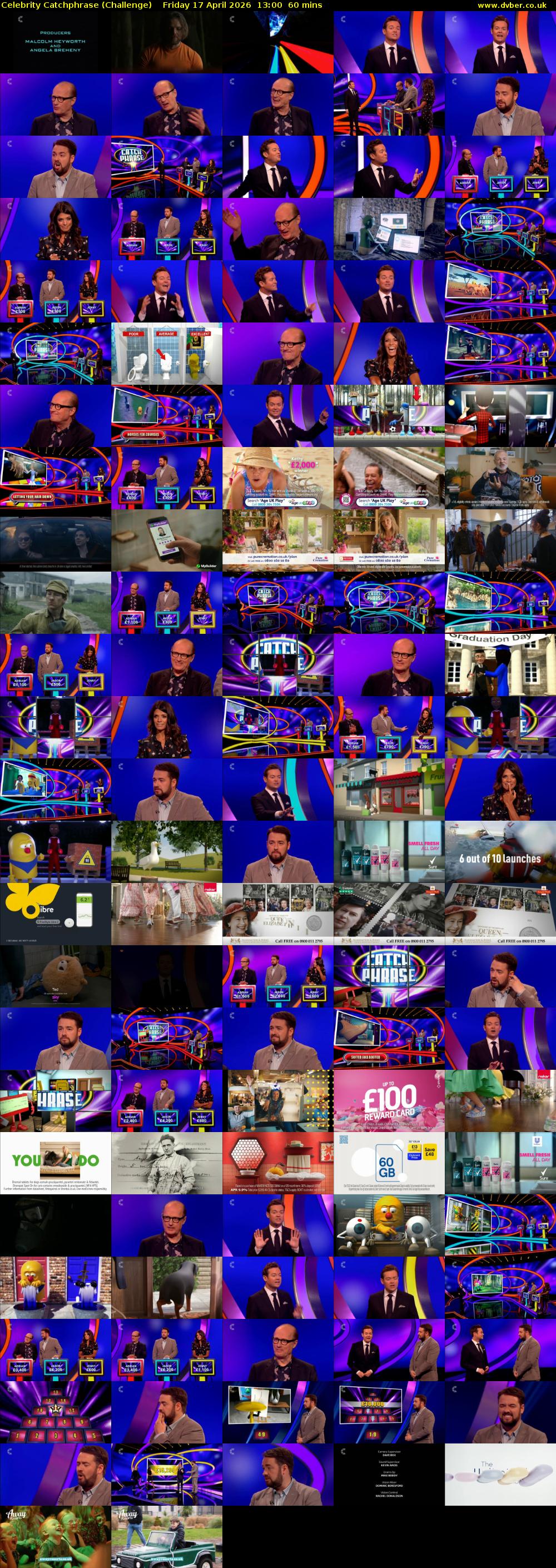 Celebrity Catchphrase (Challenge) Friday 17 April 2026 13:00 - 14:00