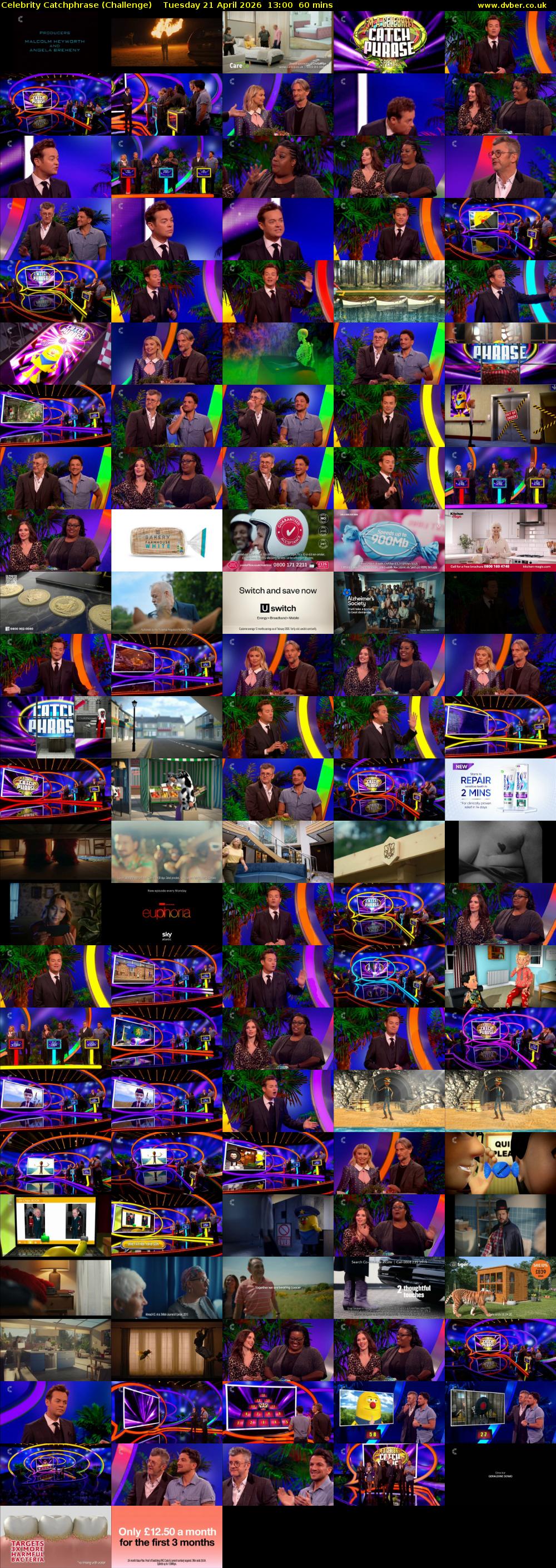 Celebrity Catchphrase (Challenge) Tuesday 21 April 2026 13:00 - 14:00