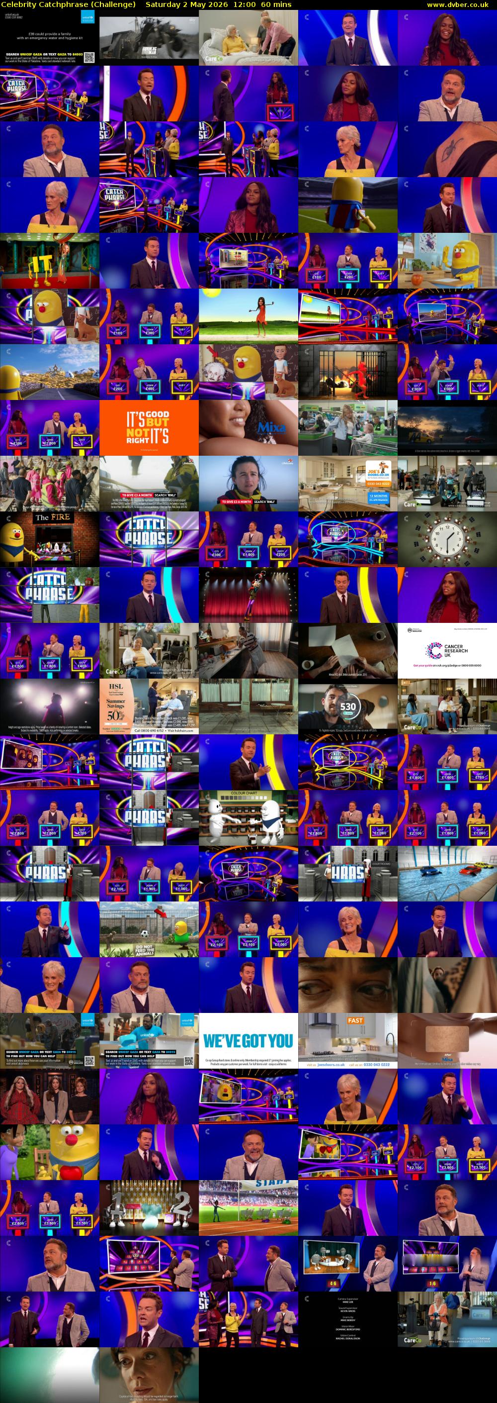 Celebrity Catchphrase (Challenge) Saturday 2 May 2026 12:00 - 13:00