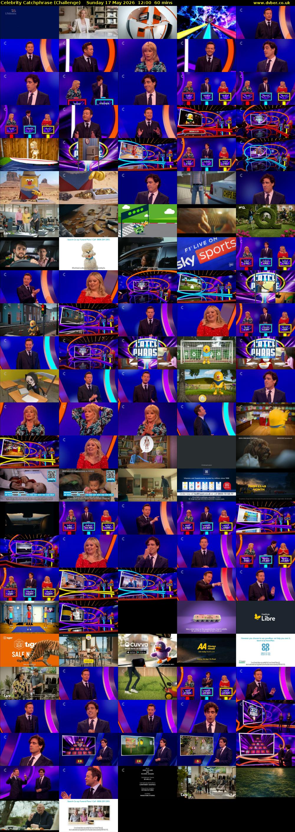 Celebrity Catchphrase (Challenge) Sunday 17 May 2026 12:00 - 13:00