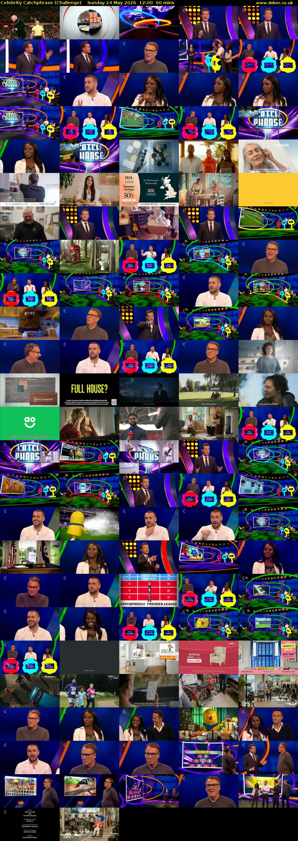 Celebrity Catchphrase (Challenge) Sunday 24 May 2026 12:00 - 13:00
