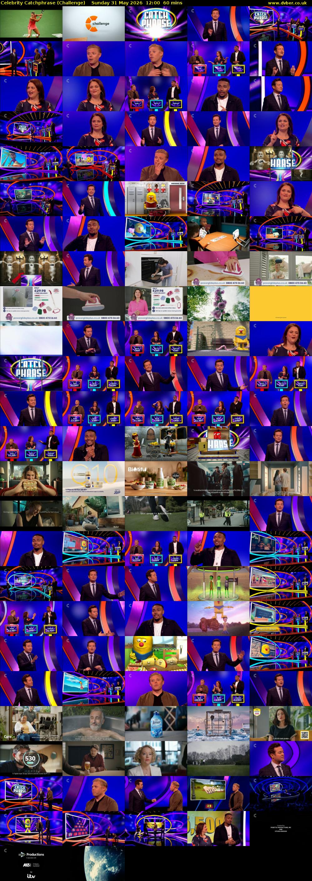Celebrity Catchphrase (Challenge) Sunday 31 May 2026 12:00 - 13:00
