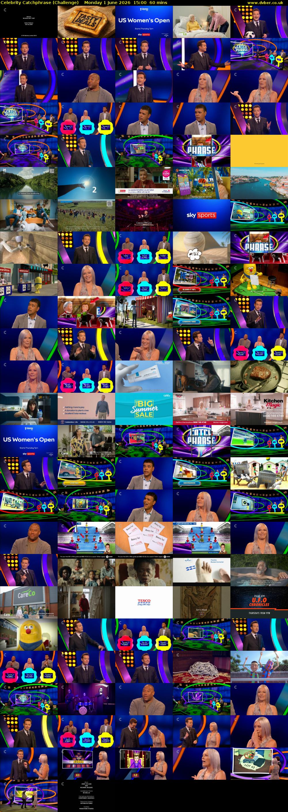 Celebrity Catchphrase (Challenge) Monday 1 June 2026 15:00 - 16:00