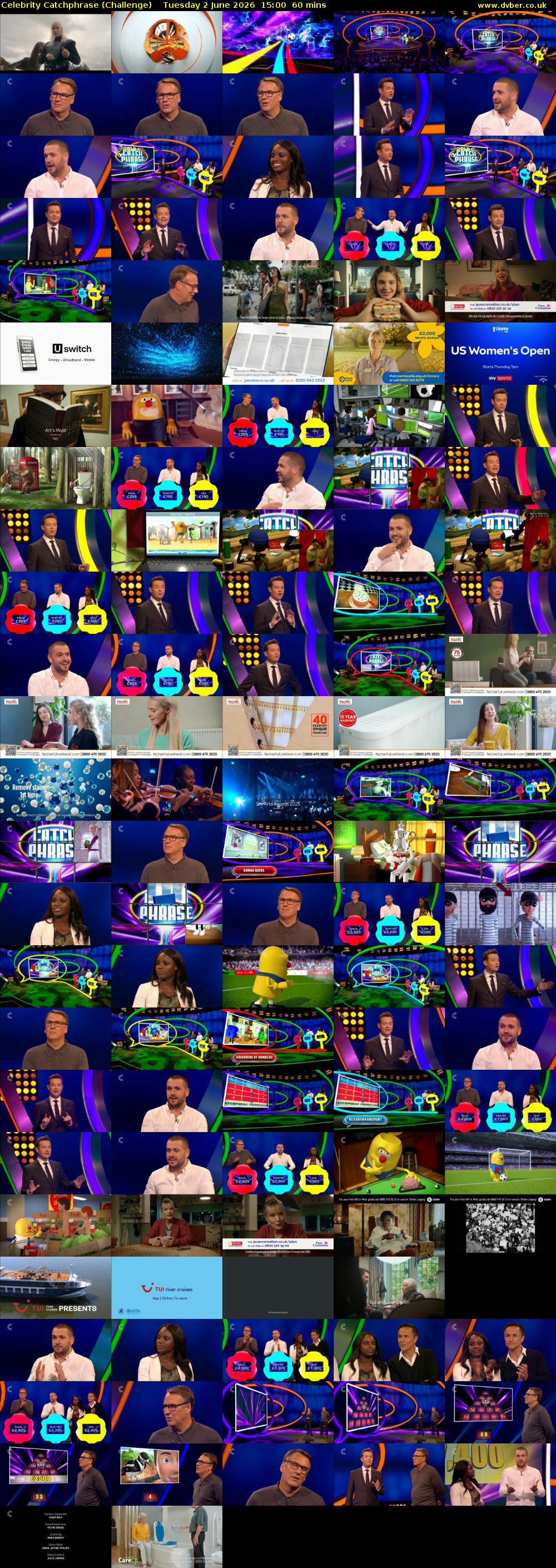Celebrity Catchphrase (Challenge) Tuesday 2 June 2026 15:00 - 16:00