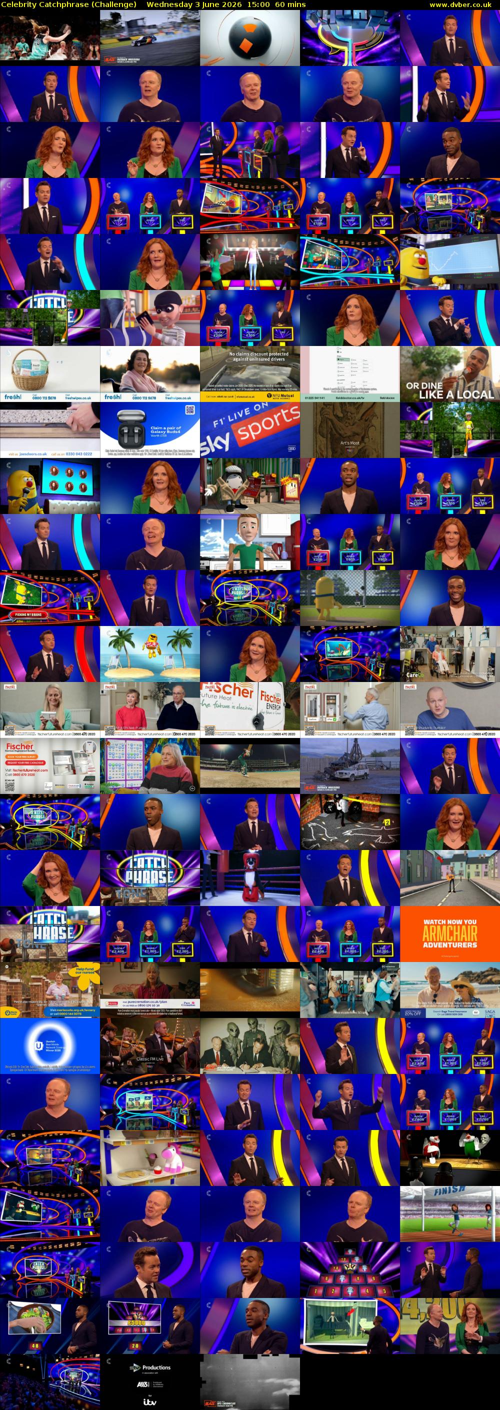 Celebrity Catchphrase (Challenge) Wednesday 3 June 2026 15:00 - 16:00