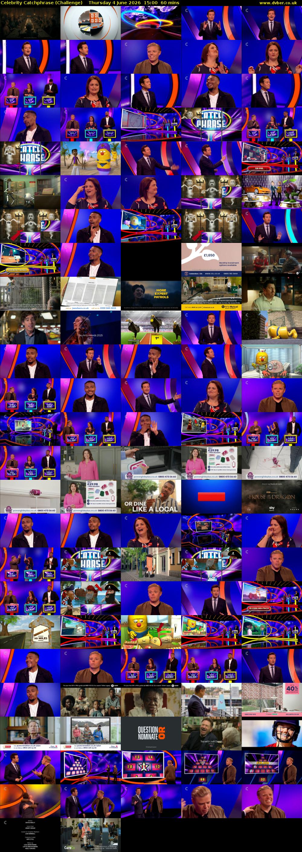Celebrity Catchphrase (Challenge) Thursday 4 June 2026 15:00 - 16:00