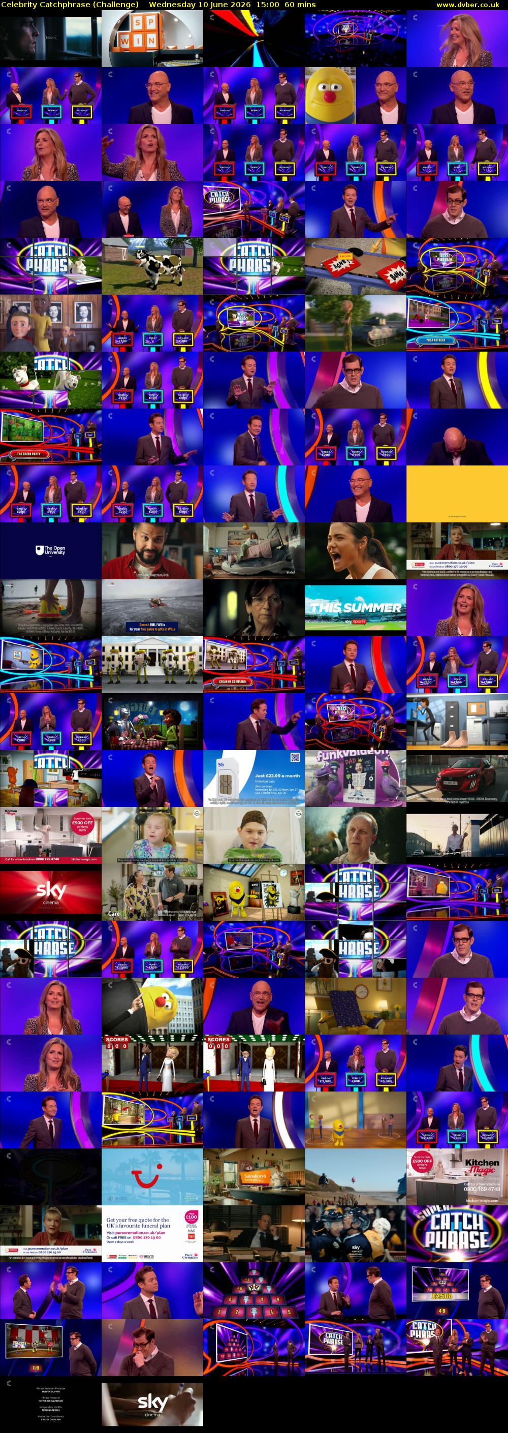Celebrity Catchphrase (Challenge) Wednesday 10 June 2026 15:00 - 16:00