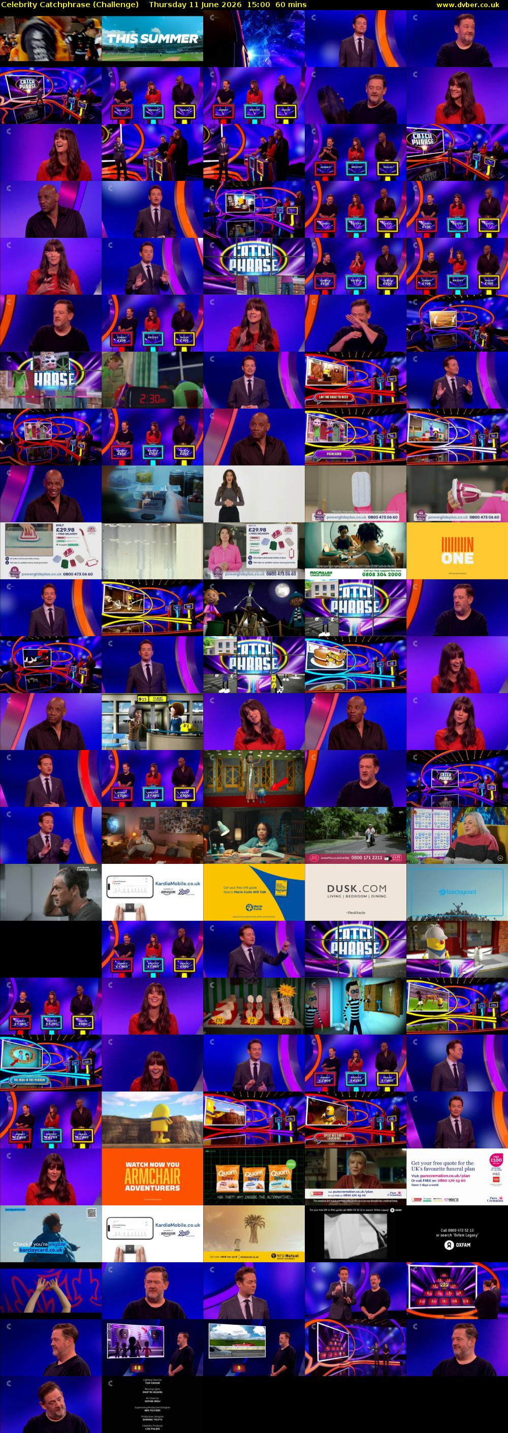 Celebrity Catchphrase (Challenge) Thursday 11 June 2026 15:00 - 16:00