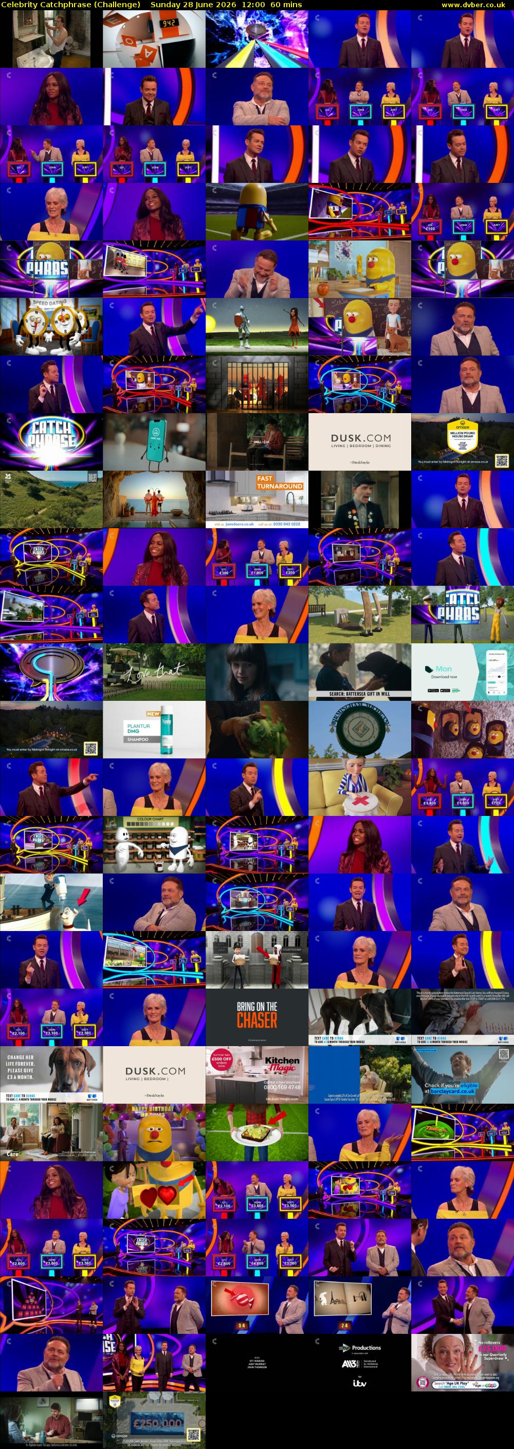Celebrity Catchphrase (Challenge) Sunday 28 June 2026 12:00 - 13:00
