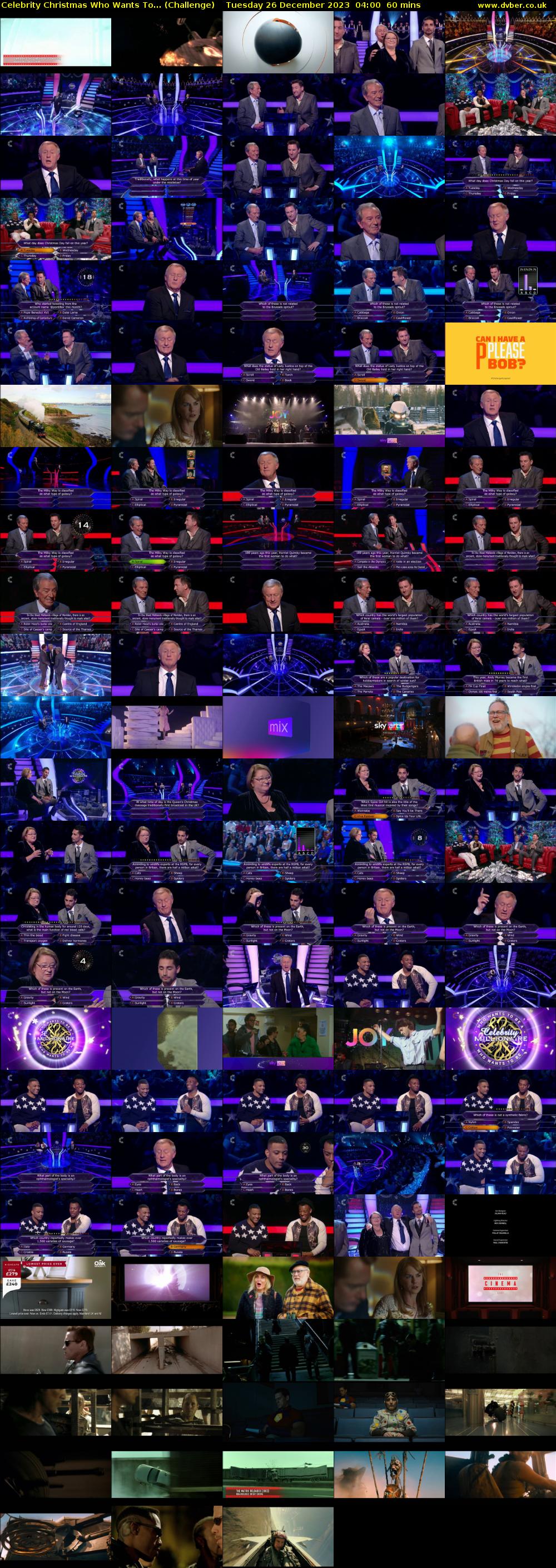 Celebrity Christmas Who Wants To... (Challenge) Tuesday 26 December 2023 04:00 - 05:00
