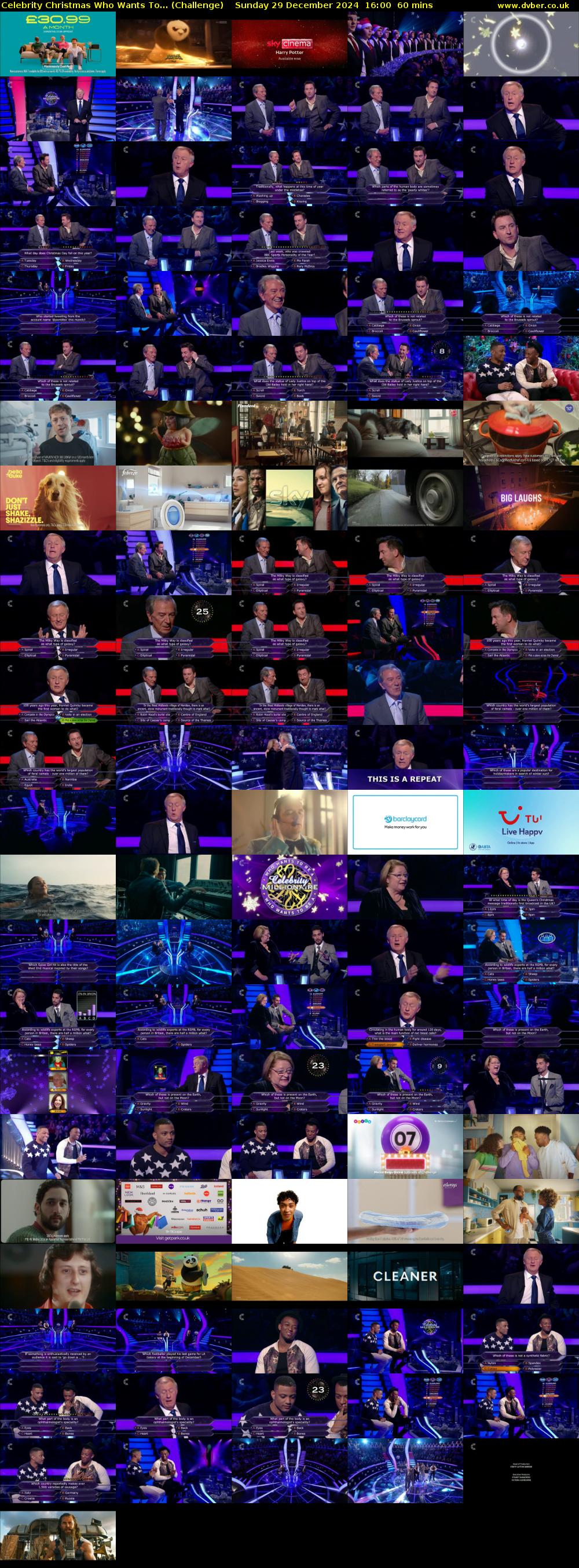 Celebrity Christmas Who Wants To... (Challenge) Sunday 29 December 2024 16:00 - 17:00