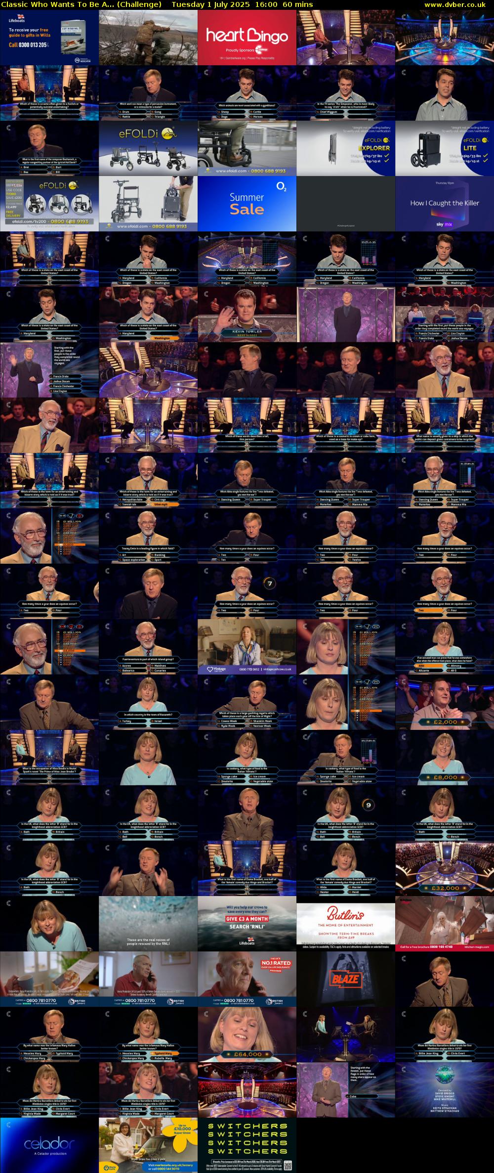Classic Who Wants To Be A... (Challenge) Tuesday 1 July 2025 16:00 - 17:00