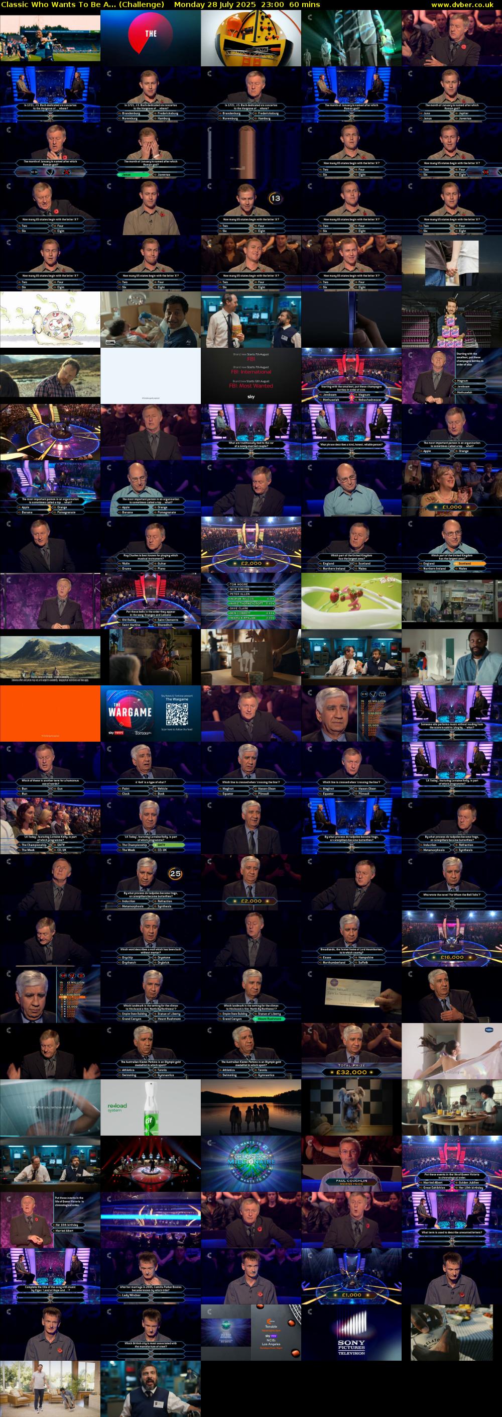 Classic Who Wants To Be A... (Challenge) Monday 28 July 2025 23:00 - 00:00