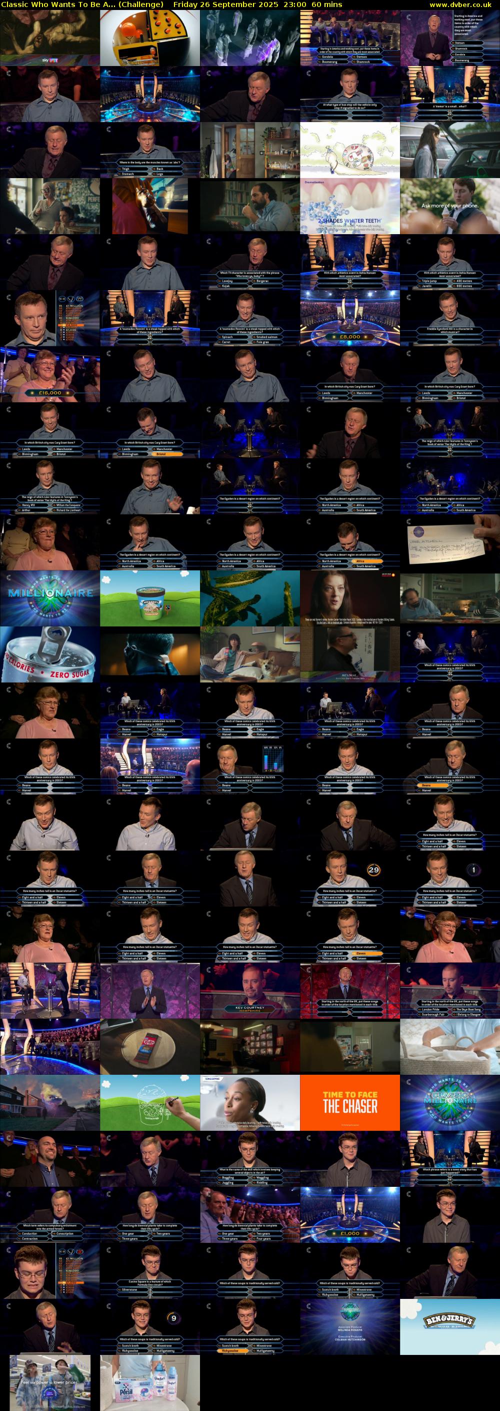 Classic Who Wants To Be A... (Challenge) Friday 26 September 2025 23:00 - 00:00