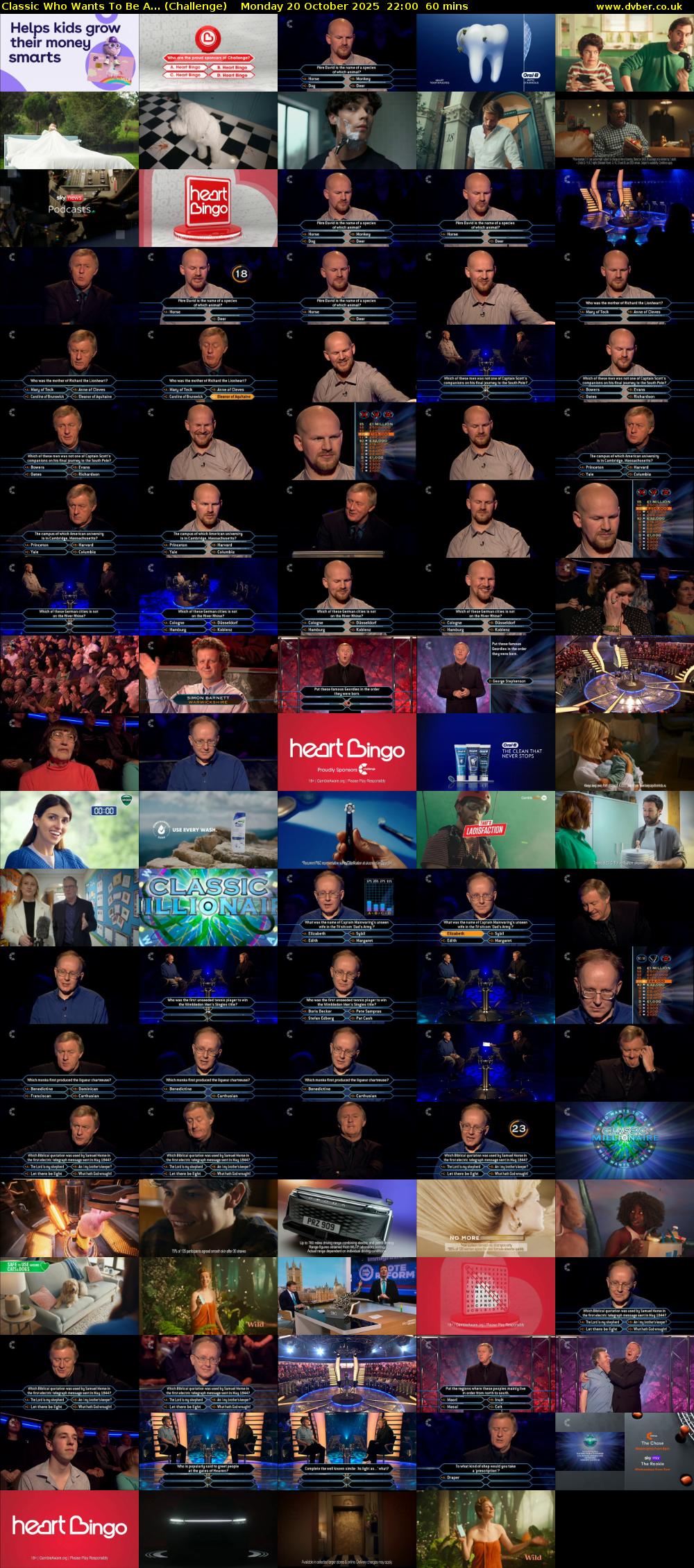 Classic Who Wants To Be A... (Challenge) Monday 20 October 2025 22:00 - 23:00